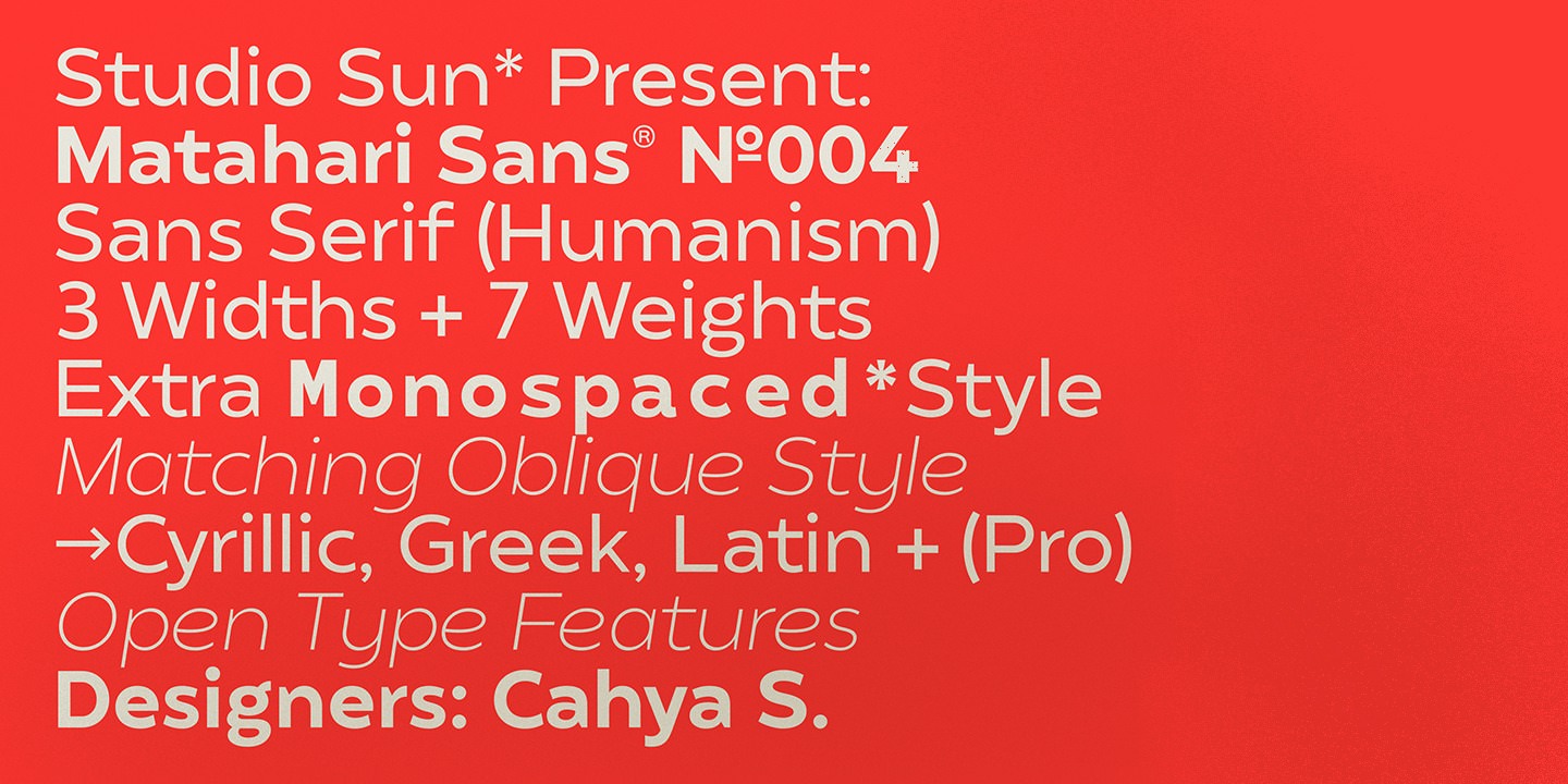 Пример шрифта Matahari Sans Condensed 600 Semi Bold